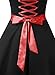 DRESSTELLS Vintage 1950s Cocktail Dress for Women, 50s 60s Retro Pinup Formal Wedding Guest Tea Party Halter Rockabilly Audrey Hepburn Swing Dress Black 2XL