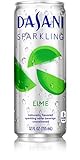 Dasani Sparkling Water Lime, 12 oz (24 Cans)