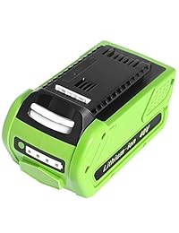 Amityke 40V 6000mAh Replacement Greenworks G-MAX 40V Lithium Battery for 29472 29462 29252 20202 22262 25312 Cordless Chainsaw Power Tools