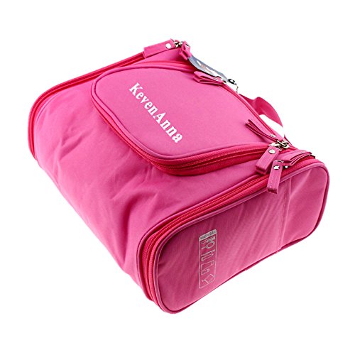 KevenAnna Hanging Men Toiletry Bag Portable Travel Toiletry Bag for Women Hanging Toiletry Kit Organizer for Travel Accessories and Toiletries (Pink)