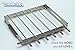 KonExcel.com SkeweRack - Turns 6 Kabobs Simultaneously, Sturdy Stainless Steel Shish Kabob Skewer & Rack Set (1 Rack + 6 Skewers)