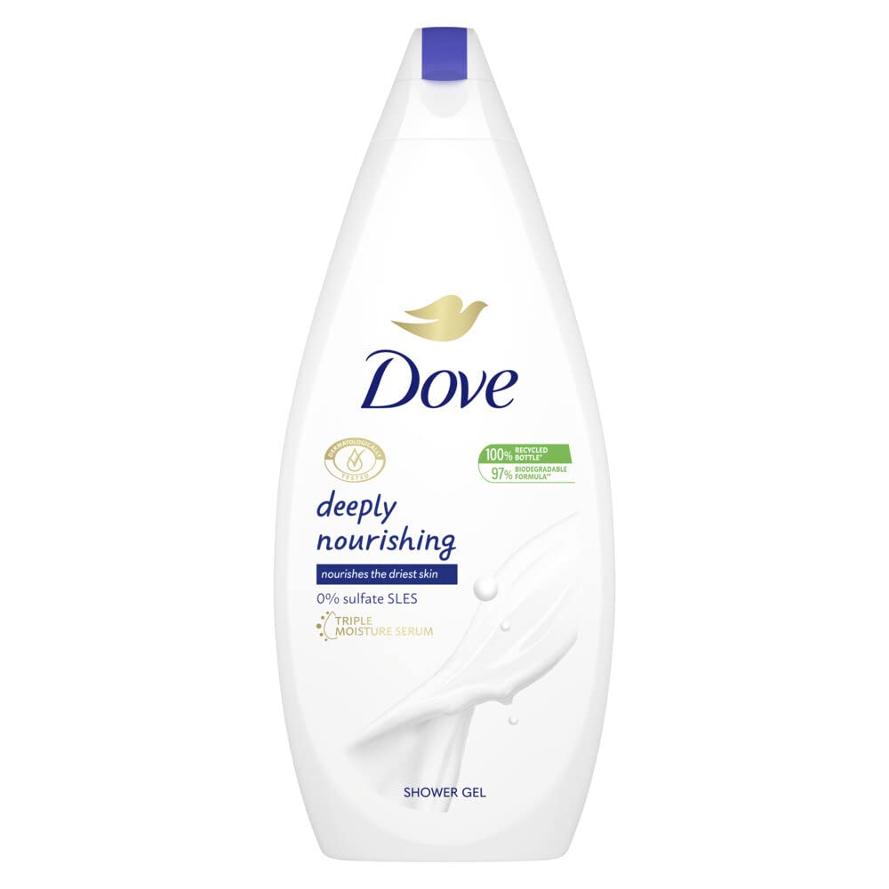 Dove Shower Gel Intense Nutrition, Sweet Formula Without Sulfate, Brings Nutrition and Freshness to Your Skin, Pack of 2 x 750 ml, Total 1500 ml
