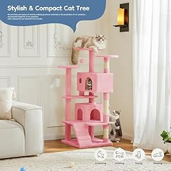 DUMOS 54-inch Indoor Cat Tree Tower –Multi-Level