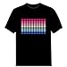 Tricandide Couple LED Flashing Audio Control T-Shirt Night Club Wear H005 M