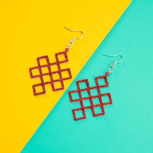 26PCS Earring Cutting Dies, Teardrop Earring Die Cuts Geometric Earring Cutting Die for Making