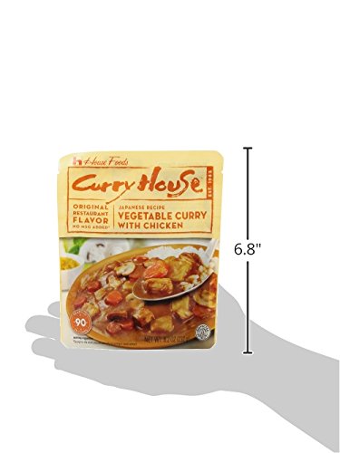 House Foods Curry House Vegetable Curry with Chicken, 8.2 Ounce (Pack of 10)
