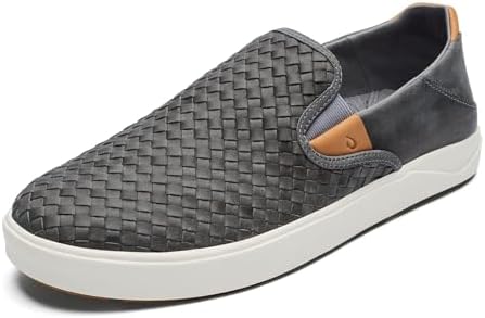 Men\'s OluKai‎ Kahlia Shoes Slip On Leather Shoe Size 9.5 Olukai Kakaha Leather Slip-On Shoes for Men – Half-Moon  main image 2