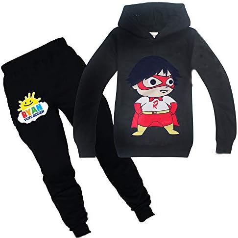 Boys Clothes Set Ryans T-Shirt World Tracksuits Long Sleeve Top and Trousers YouTube Toy Review