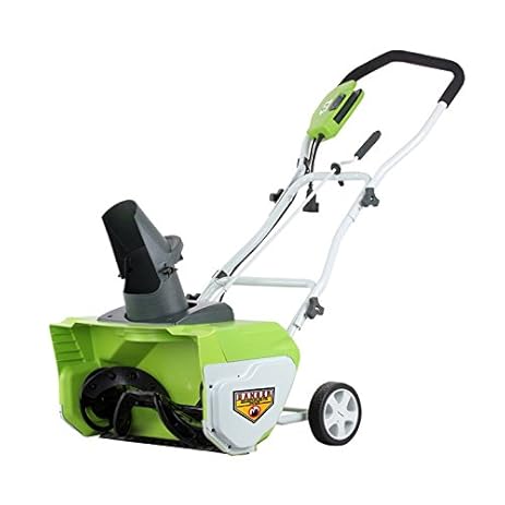 Greenworks 20-Inch 12 Amp Corded Snow Thrower 26032 GreenWorks 26032 12 Amp 20 Corded Snow Thrower