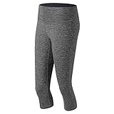 New Balance Womens Space Dye Capri, Athletic CHARCOAL, Medium