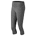 New Balance Womens Space Dye Capri, Athletic CHARCOAL, Medium