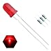 EDGELEC 100pcs 5mm Red Blinking Diffused LED Diodes 1.5Hz Flash (Single Color Flashing) Round Top 29mm Feet DC 2V Blink Bulb Lamp Light Emitting Diode +100pcs Resistors 470ohm for DC 6-12V Included