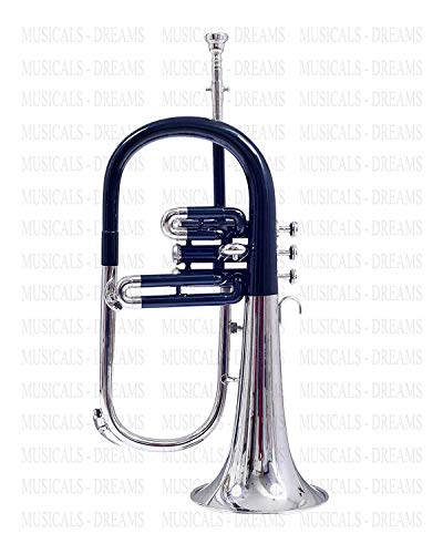 SAI MUSICAL FLUGEL HORN black & nickel 3 VALVE Bb - Thumbnail 2