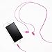 Amazon Basics in Ear Wired Headphones, Pink