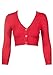 Sidecca Classic V-Neck 3/4 Sleeve Button Cardigan Regular and Plus Size Bolero