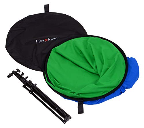 Fotodiox 5 X7 Collapsible Chromakey Green Blue 2 In 1 Background Backdrop Kit W Stand Support Pricepulse