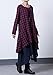 Mordenmiss Women's New Plaid Layers Irregular Hem Dress (1X, Blue)
