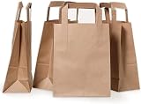 FR Enterprises Large Brown Paper Bags with Handles 750 Count 10x12x3.5 view 6