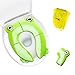 Travel Potty Seat New Upgrade for Kids Boys & Girls | Portable Folding Large Non Slip Silionce Pads Potty Training Seat with Carry Bag for Babies | Toddlers Toilet Seat, Recyclable Potty Seat Cover