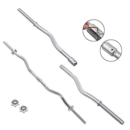 Topeakmart Curl Olympic Bar/Barbell Set Lifting Exercise Curl Bar