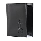 The Vegan Collection Black Armstrong Tri-fold Wallet