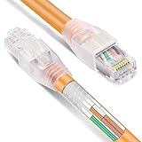 CNCOB 40Gb Cat8 Ethernet Cable Shielded Internet LAN Computer Patch Cord 2000MHz Faster Than Cat7 Cat6 High Speed SSTP Cable for Gaming Home Router (3 feet (1M))