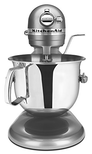 KitchenAid KSM6573CCU 6-Qt. Professional 6000 HD Bowl-Lift Stand Mixer, Contour Silver