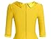 MUXXN Women's Retro 1940s Style Scoop Neck Bridesmaid Tea Length Dress (S Yellow)