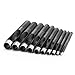 10PCS Leather hole punch - Round Steel Leather Craft Hollow Hole Punch 1mm to 10mm for Metal, Gaskets, Leather, Plastic, Rubber Etc.
