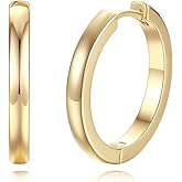 Gold Earrings for Women 14K Gold Hoop Earrings for Women Chunky Classic Huggie Earring Gifts for Her