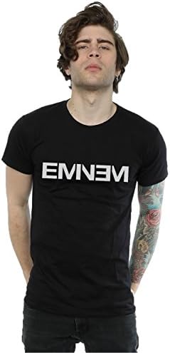Eminem Men's Plain Text T-Shirt XXX-Large Black