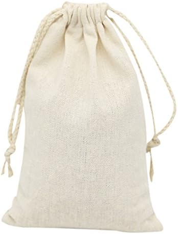 KINGWEDDING Breathable or Non-breathable 4"x6" Drawstring Reusable Pouches Drawstring Bag/ Gift Bag Pouch for for Birthday Parties, Wedding Jewelery Favor Bags White (24 pack, Breathable)