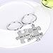 YEEQIN 2PCs His Crazy Her Weirdo Couples Keychains Set, Personalized Couples Jewelry, Gift for Boyfriend Girlfriend Lovers