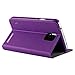 CoverBot Samsung Galaxy S5 Active Flip Wallet Case with Stand PURPLE. Slim Style with Folio Flip Cover for Galaxy S5 Active (Fits Samsung Galaxy S5 Active Only)