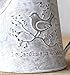 VANCORE French Style Shabby Chic Mini Metal Pitcher Flower Vase with Vintage Bird Decorative