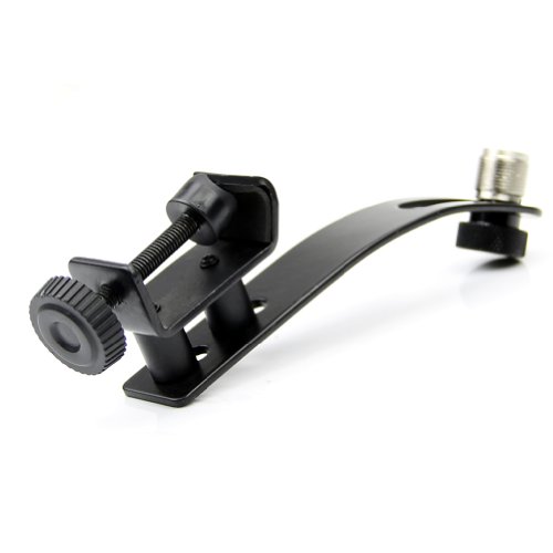Estone Drum Mic Set Kit Clamp Shockproof Clip Rim Mount Holder Universal Metal C-style