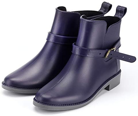 Bottes Pluie Chelsea Femme Homme Caoutchouc Jardin Bottines Wellington Boots Impermeables Noir Brun 34 43