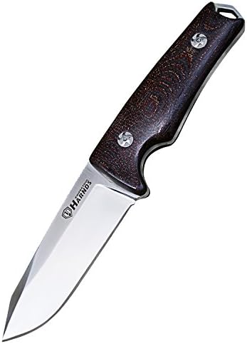 Harnds Hunting Knife Full Tang 9" Overall Fixed Blade Military-Grade Tactical Gear with Sheath