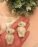 10pc Craft Mini Plush Teddy Bear Doll 4cm (H139-White) US Seller Ship Fast by www.embellishmentworld.com