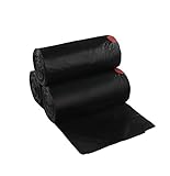 Begale 13 Gallon Drawstring Medium Trash Bags, Black, 110 Counts/ 3 Rolls