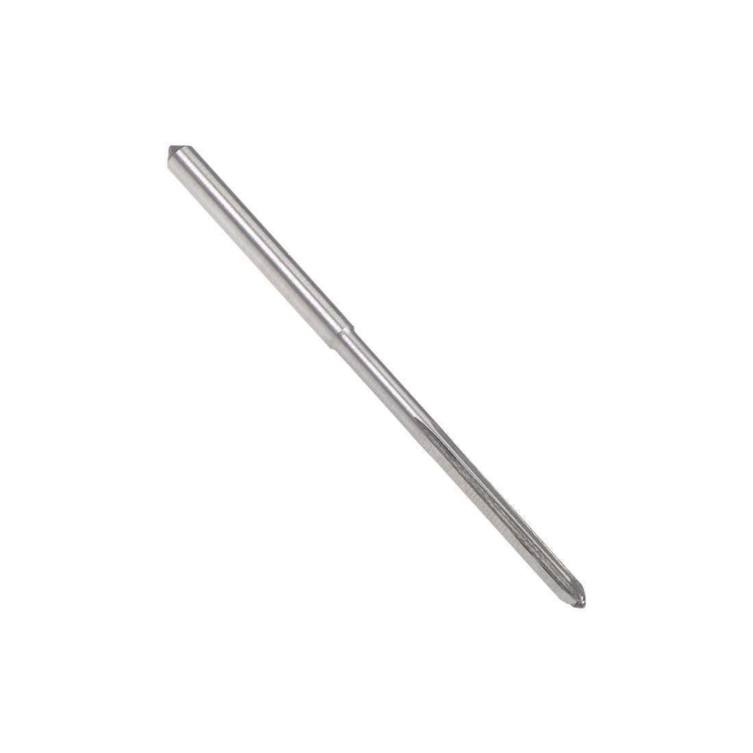 sourcing map 2.4mm Chucking Reamer, HSS Cobalt M35 Lathe Machine Reamer D4 4 Straight Flutes, Round Shank Milling Cutting Tool, for Stainless Steel Alloy Copper Metal