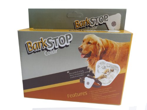 PET LIFE Aniti-Shock Waterproof Safe Anti-Bark Training Collar Trainer, White