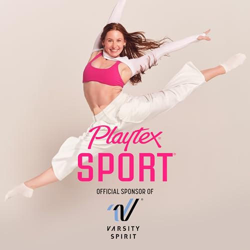 Playtex Sport Tampons Super Plus Absorbency, Fragrance-Free - 36ct | Super Plus Tampons for Women, Feminine Care, Playtex Tampon with 360 Leak Defense