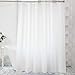 AmazerBath Plastic Shower Curtain 84 Inches Long, 72 x 84 Frosted Weighted Extra Long Shower Curtain, PEVA Heavy Duty Tall Bathroom Curtains with 3 Big Clear Weighted Stones and 12 Grommet Holes