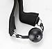 alilove Collar Hand & Wrist Braces Straps with Ball-Gag Black