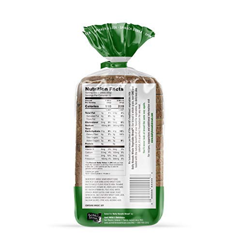 Daily Kneads Whole Grain Veggie Bread + Flatbread Combo Variety 4-Pack