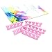 Gonioa 10 Pcs Soft Foam Sponge Toe Separators Finger Separators Dividers Nail Art Manicure Pedicure Tools, Pink
