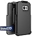 Samsung Galaxy S7, Encased ToughSHIELD Slim Hybrid Case & Belt Clip Holster (Smooth Black)