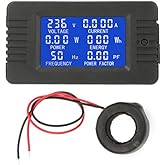 Walfront PZEM-022 AC-Digital-Messgerät, Wechselstrom, 80–260 V, 100 A, LCD-Display, Multimeter, Wechselstrom, Spannung, Strom