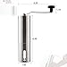 EIGSO Manual Coffee Grinder,Strongest and Heaviest Duty Portable Conical Burr Mill, Whole Bean Manual Coffee Grinder for French Press, Turkish, Handheld Mini, K Cup, Brushed Stainless Steel